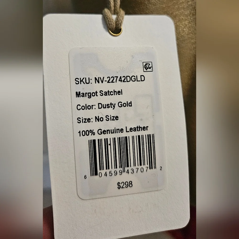 NWT HOBO Margot Satchel/crossbody: Dusty Gold 100% Gen Leather - Picture 14 of 14